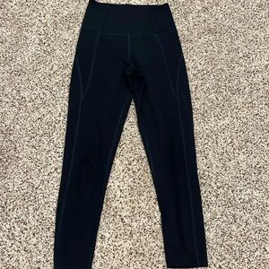 Girlfriend collective navy blue leggings